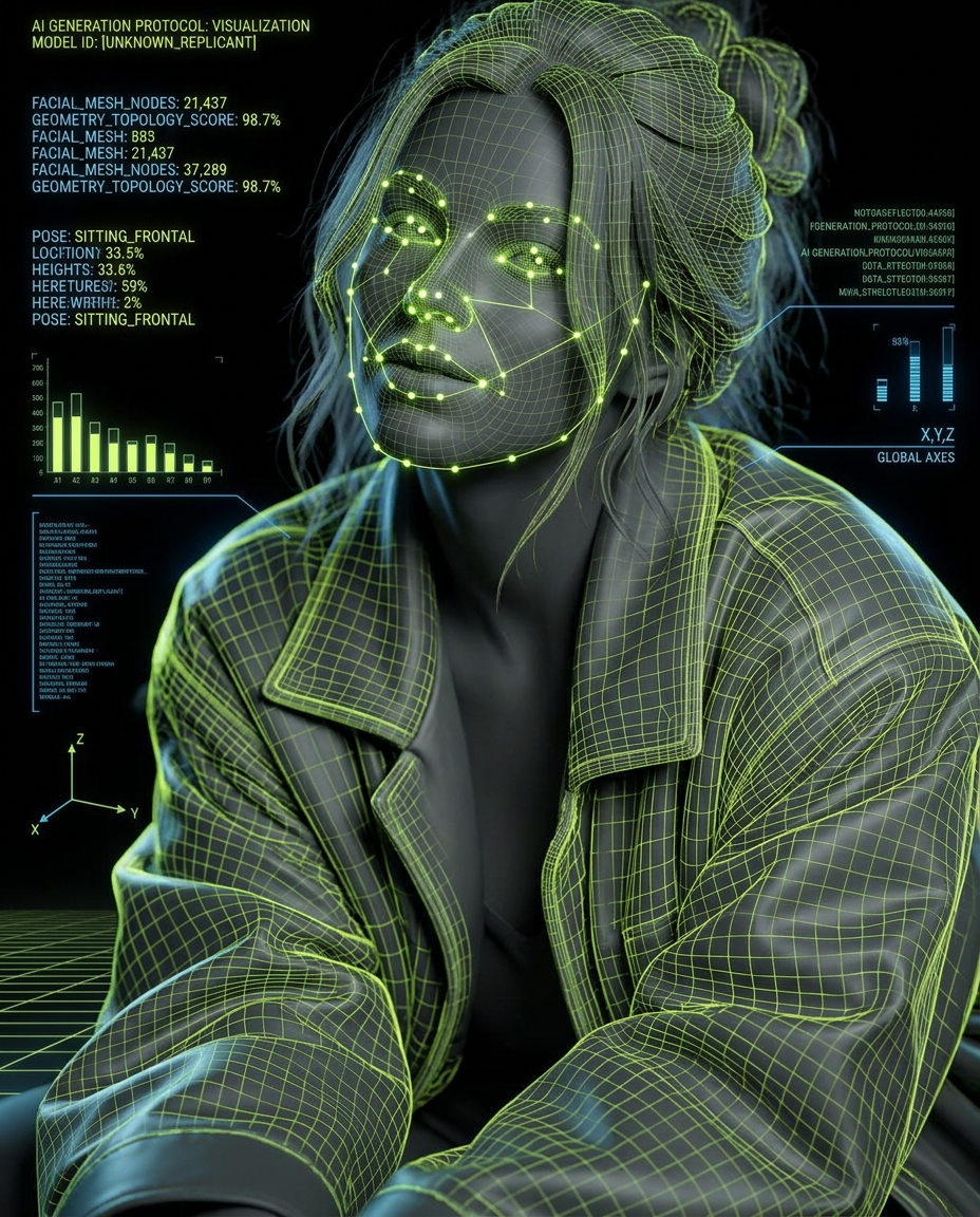 Estructura de la identidad virtual generada con IA